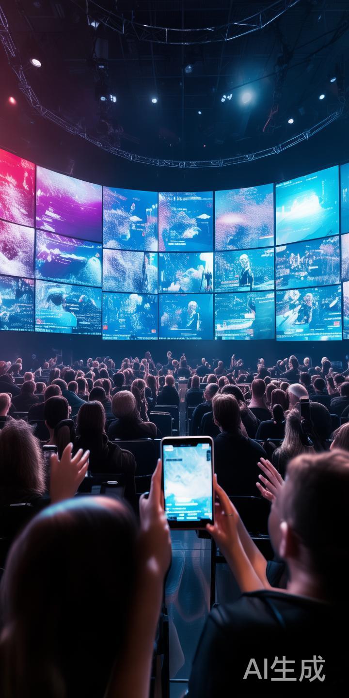 互动式多屏联动：5G网络的高速传输能力使得多屏互动