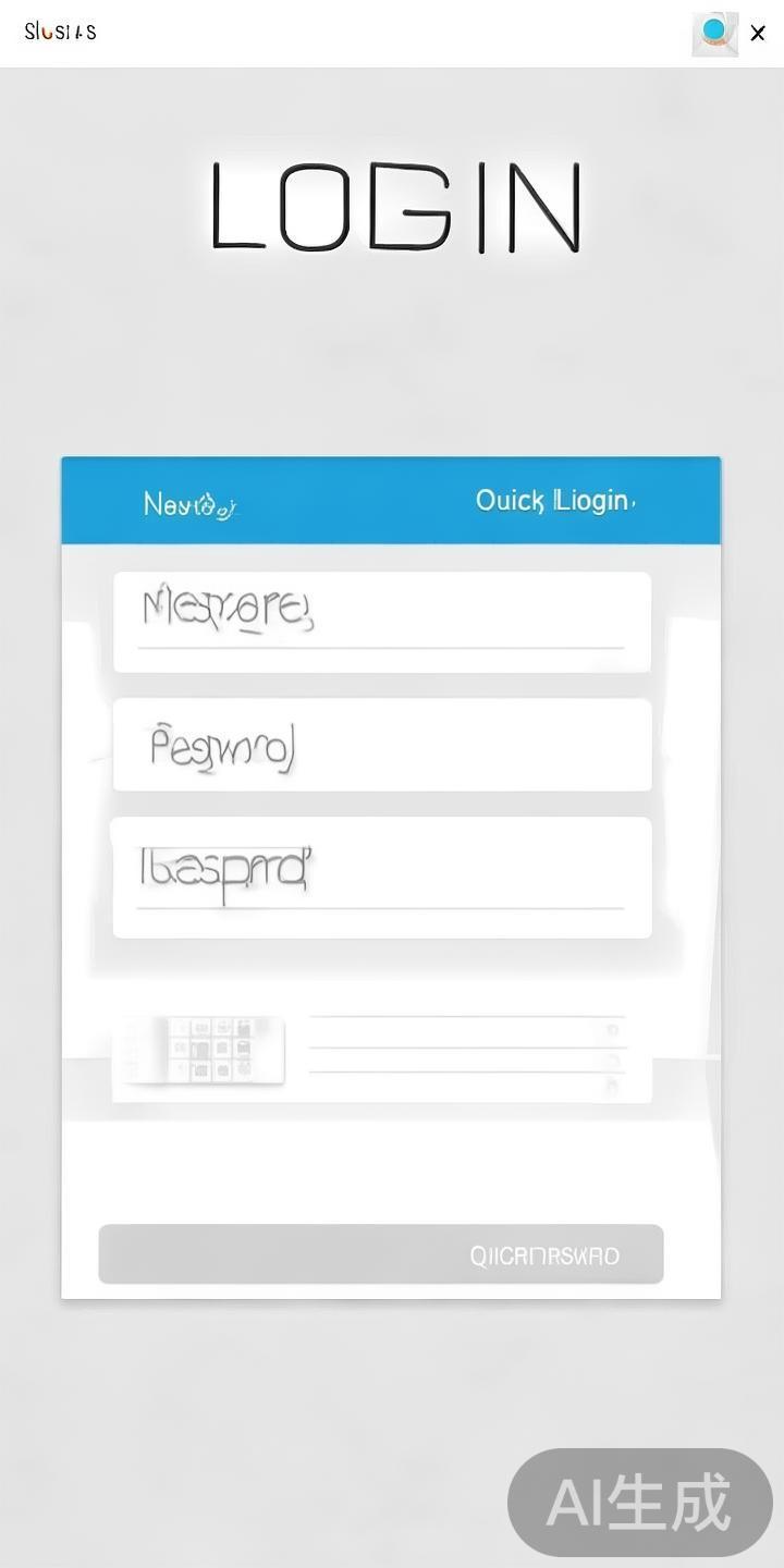 登录界面主要包含账号输入框、密码框、验证码区域及“